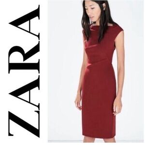 Zara Women's Res Pencil Stretch Dress
